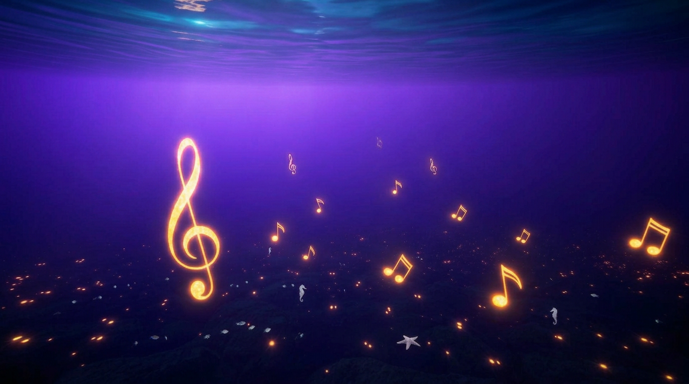 Ocean light through sacred geometry